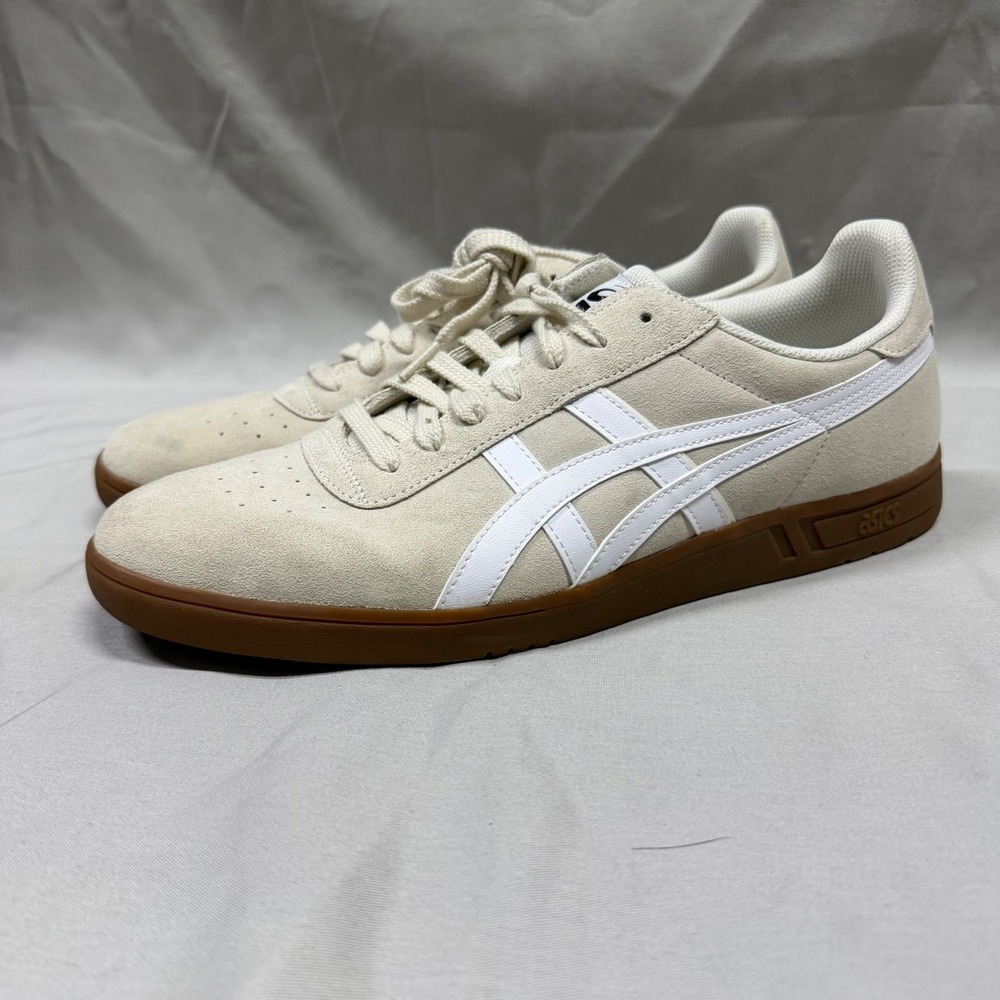 ASICS Gel-Vickka Pro Cream White Gum Sole Suede Skate Shoes 1201A486 Mens 11.5